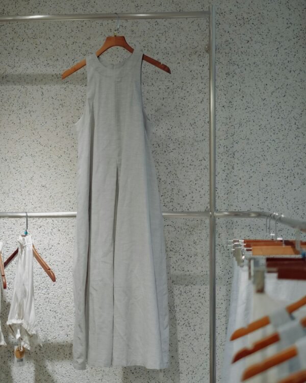 Grey slip maxi dress
